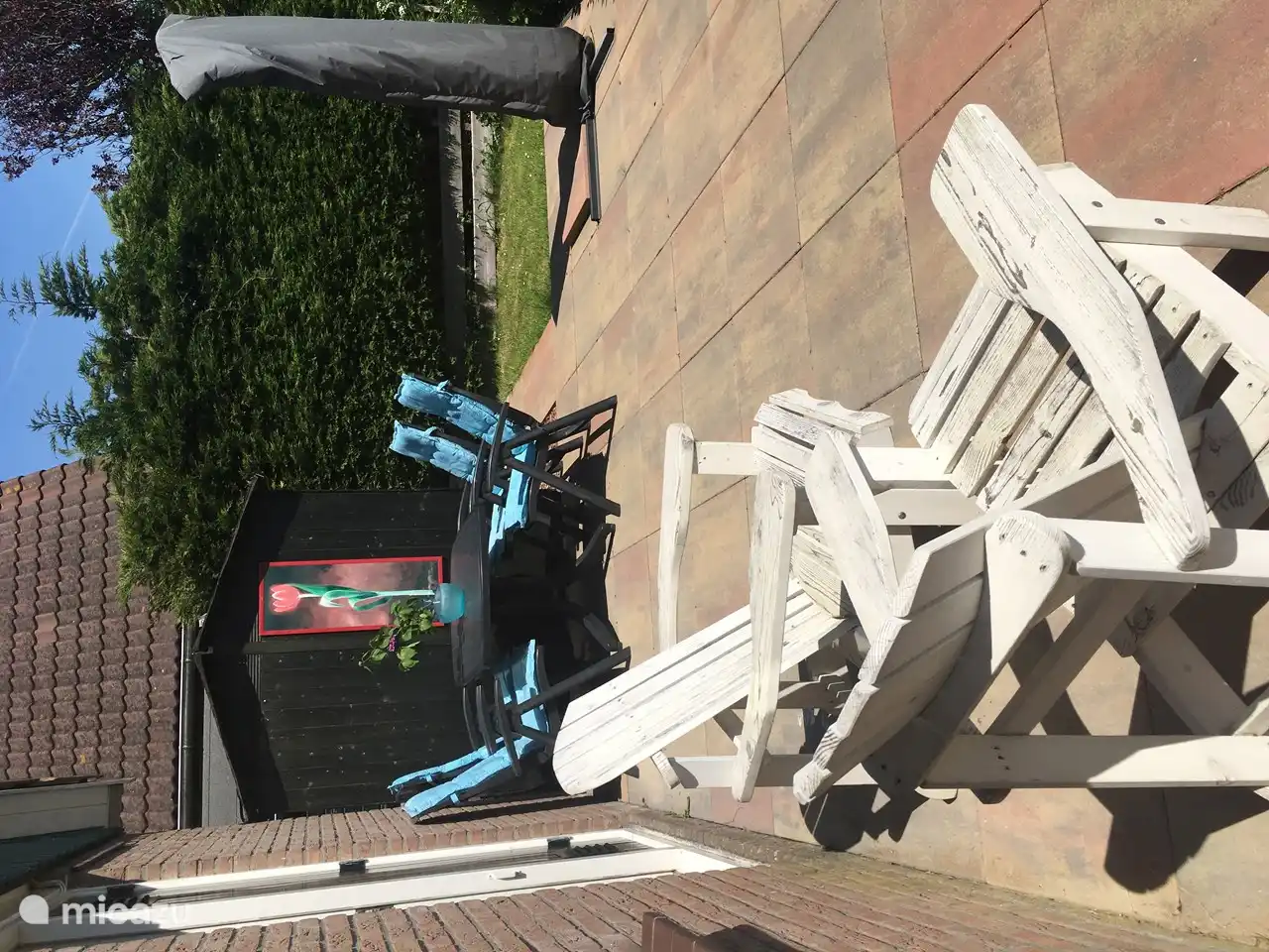 Die Morgensonne von hinten