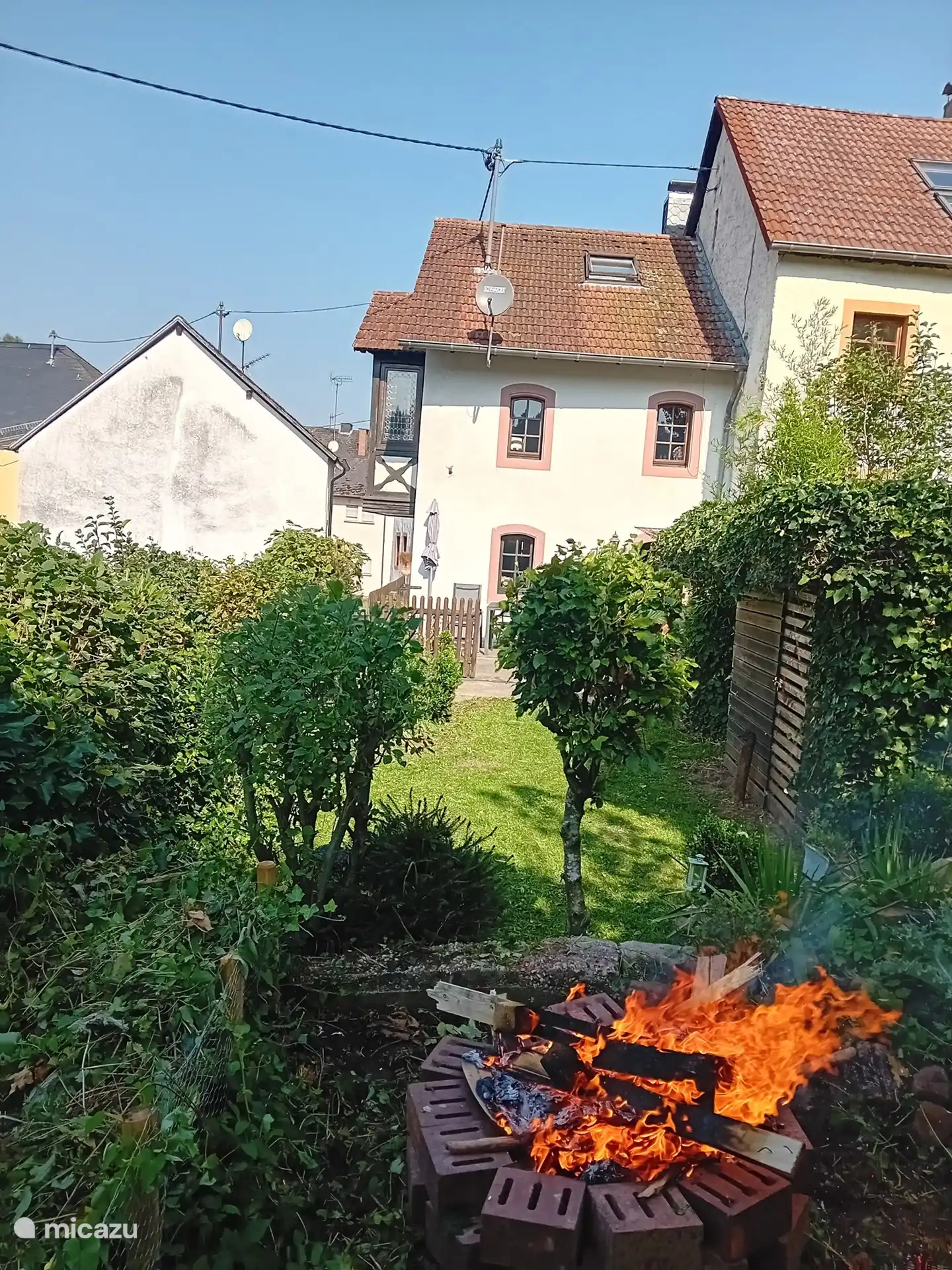 Eingezäunter Garten