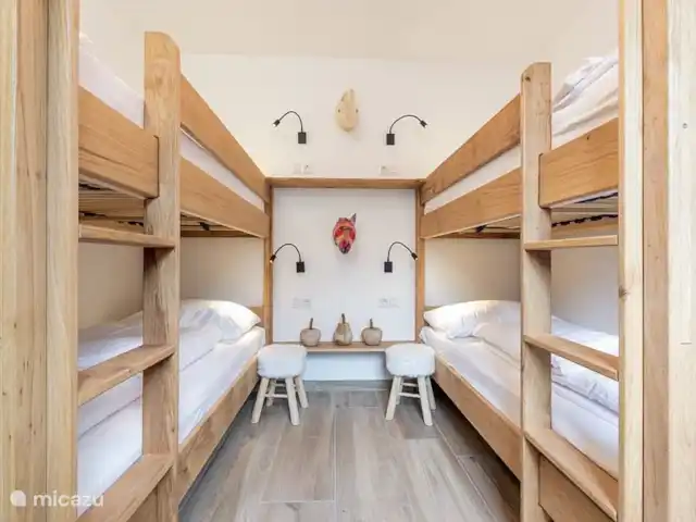 Location de Vacances Autriche, Salzburgerland, Krimml, cabane en bois / lodge - Wasserfall Lodge / Style alpin chambre 4 rez-de-chaussée / chambre avec 2 lits superposés adaptée aussi bien aux adultes qu'aux enfants