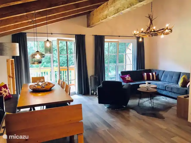 Location de Vacances Autriche, Salzburgerland, Krimml, cabane en bois / lodge - Wasserfall Lodge / Style alpin Salon cosy / 1er étage