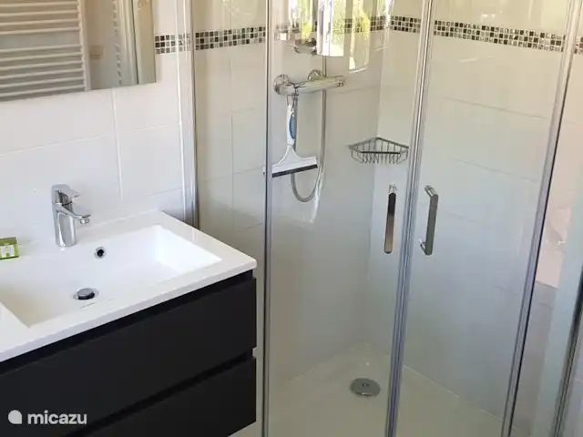 Salland Vakantie huren in Nederland, Overijssel, Heeten - vakantiehuis Fijne douche met lage instap.