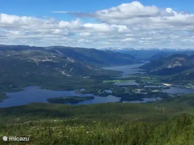 Location de Vacances Norvège, Telemark, Treungen, cabane en bois / lodge - Nisserzicht Superbe vue sur le lac Nisser