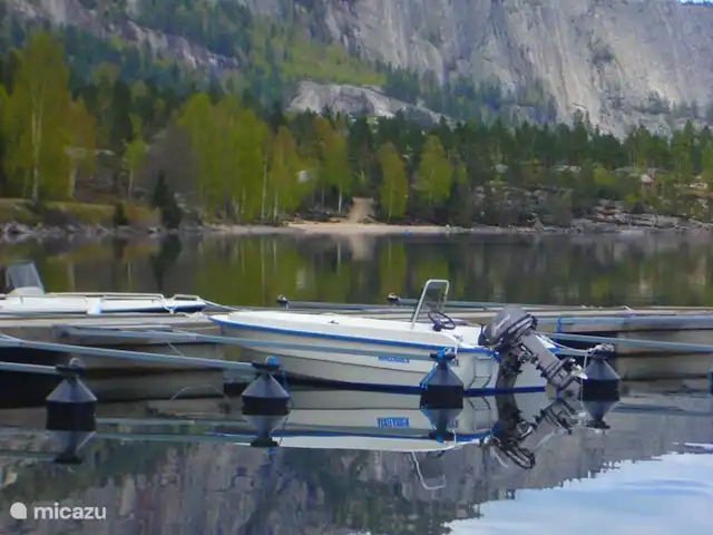 Location de Vacances Norvège, Telemark, Treungen, cabane en bois / lodge - Nisserzicht Le port