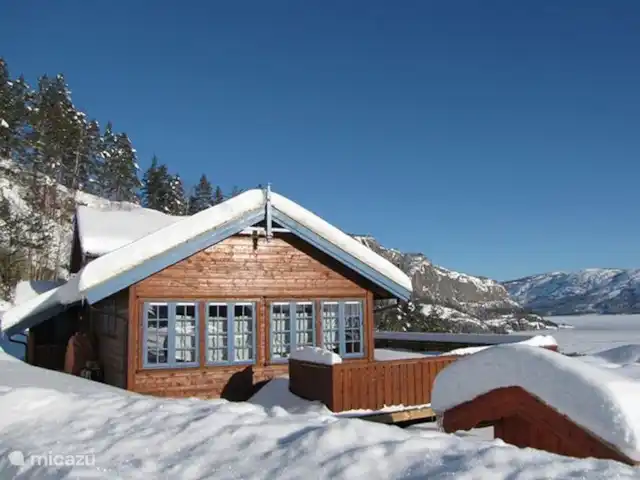 Location de Vacances Norvège, Telemark, Treungen, cabane en bois / lodge - Nisserzicht L'hiver !