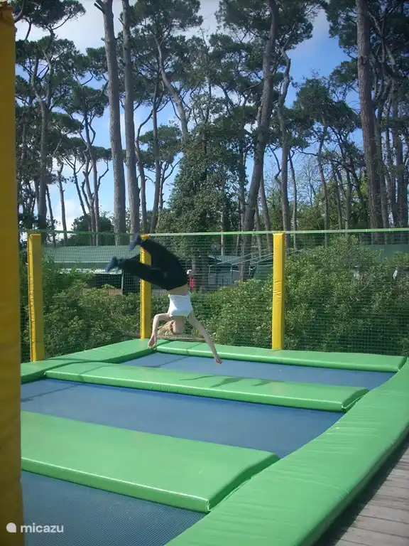 playground with also football field, vollybalveld