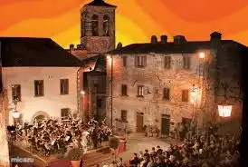 Anghiari during the annual music festival in July.