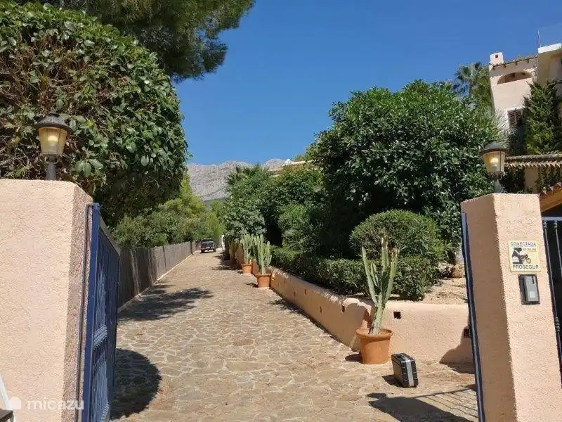 Vous arrivez à la maison par l’allée privée.  Il y a de la place pour différentes voitures ici. 