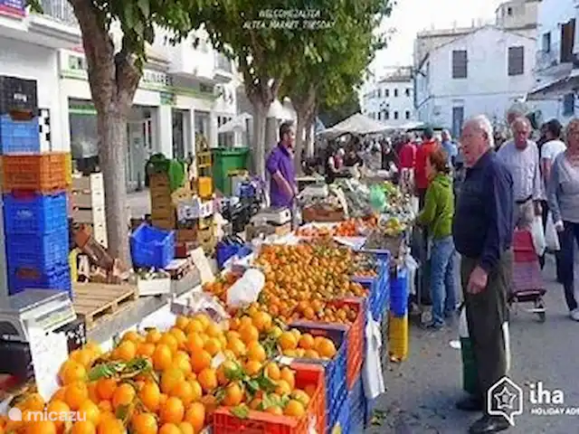 Villa met zwembad en super zeezicht huren in Spanje, Costa Blanca, Altea - villa Elke dag is er wel ergens een markt te vinden aan de Costa Blanca.  Groenten en fruit, kleding, sieraden, schoen en soms planten en kruiden zijn er in overvloed.  Op een Rastro (rommelmarkt) zijn er vooral tweedehands spullen of antiek te vinden.