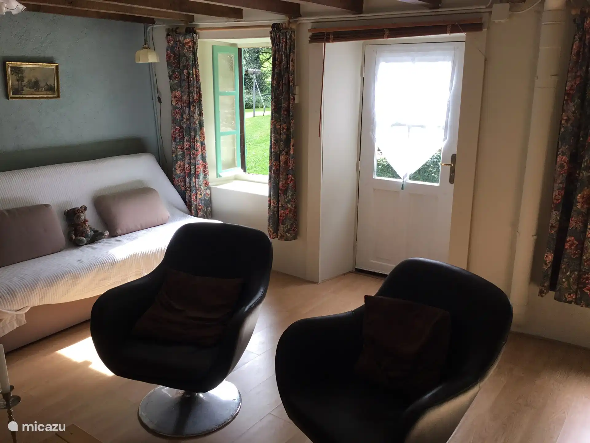 Living room with sofa bed 