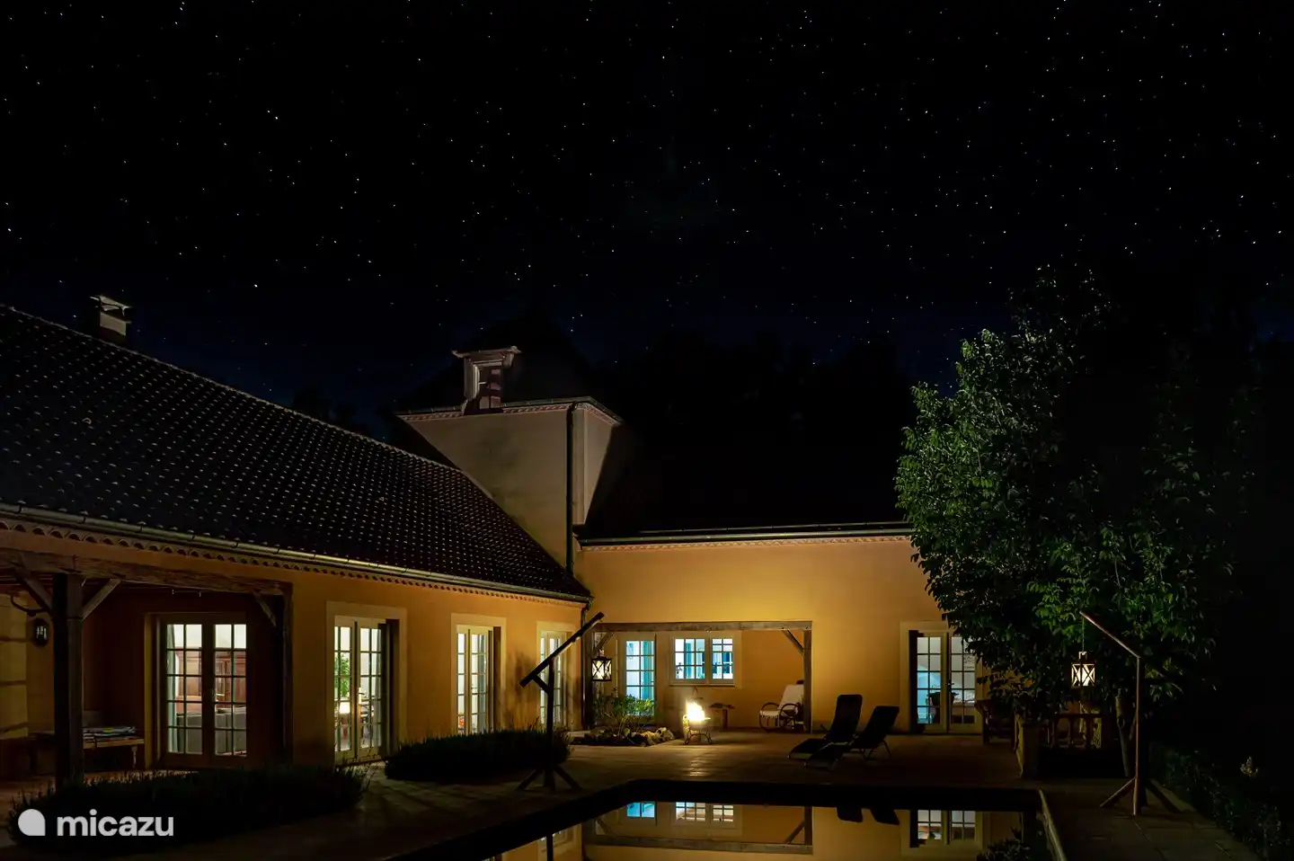 Maison de la Couronne bei Nacht