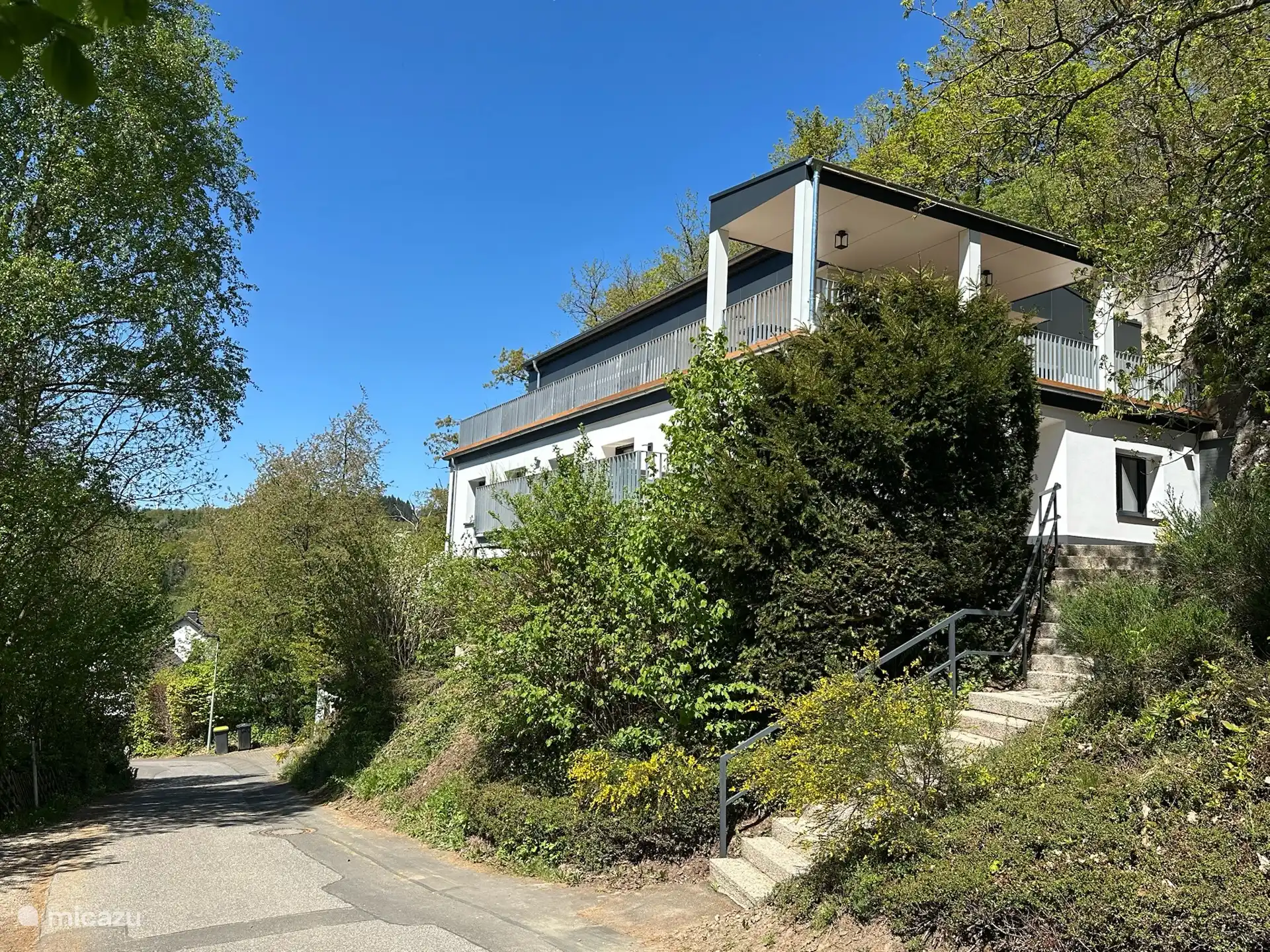 Aussicht und Straße Villa Holgenbach