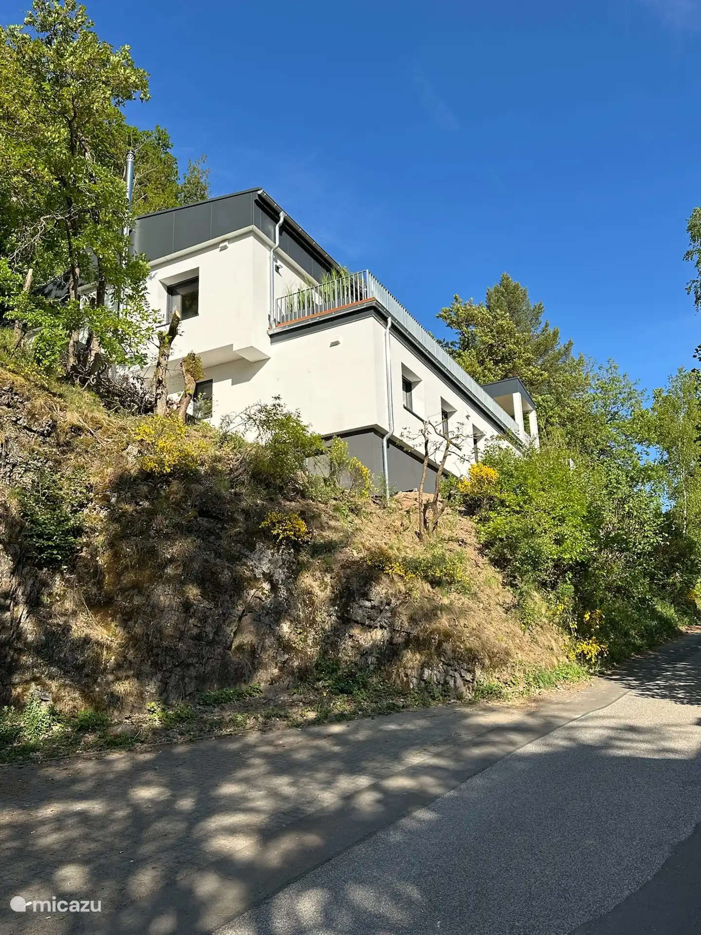 Aussicht und Straße Villa Holgenbach