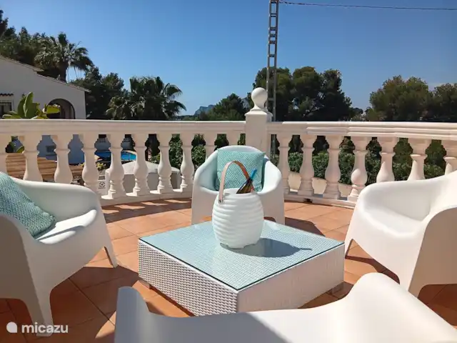 Villa del Sol huren in Spanje, Costa Blanca, Benissa - villa Buitenterras boven