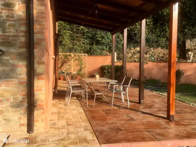 Location de Vacances Italie, Marche, San Lorenzo In Campo, maison de vacances - Maison Panorama La terrasse a été récemment rénovée