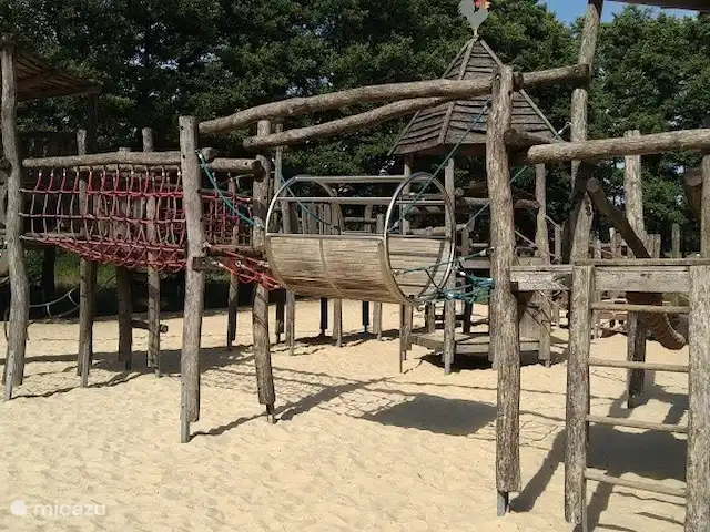 De Marke en Alemania, Baja Sajonia, Uelsen - cabaña de madera
