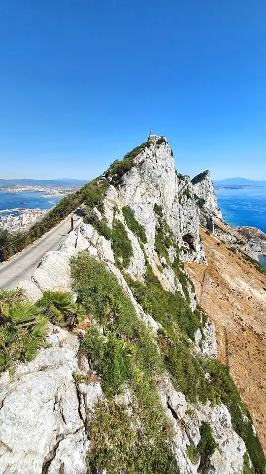 Uitzicht vanaf de rots van Gibraltar