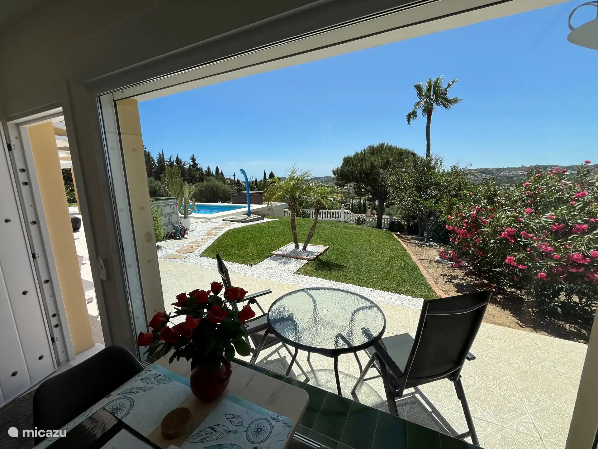 Uitzicht vanuit het appartement