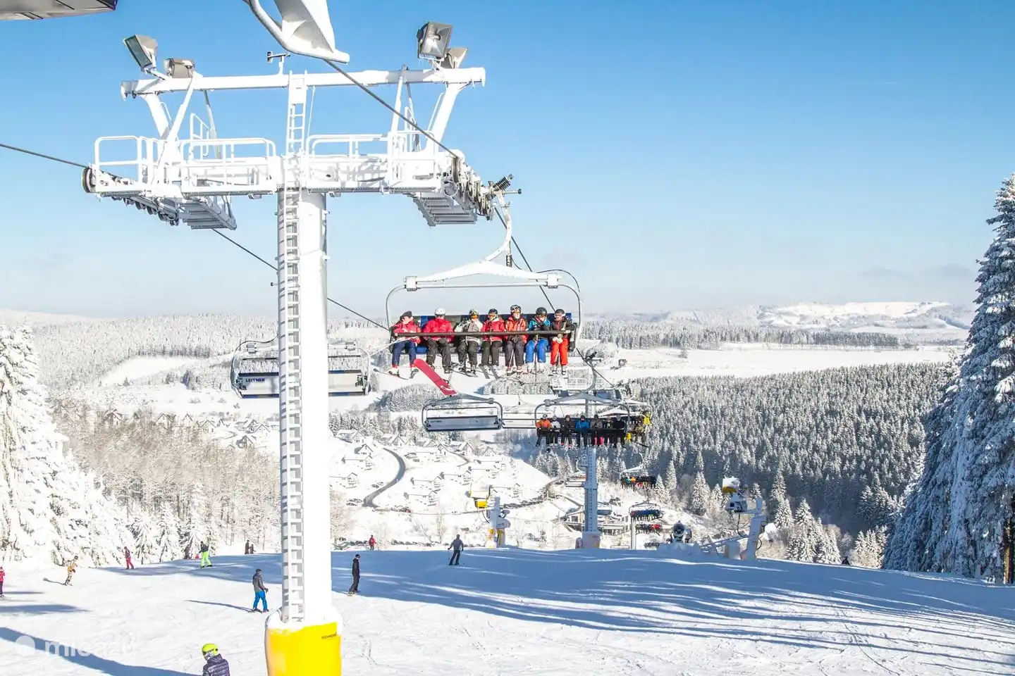 Wunderbares Skifahren auf den Pisten von Winterberg 