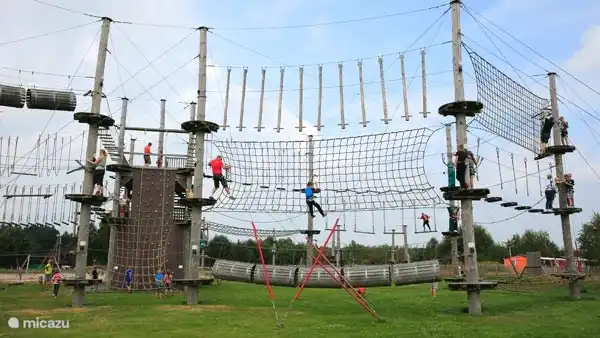 super schöner kletterpark auf dem campingplatz