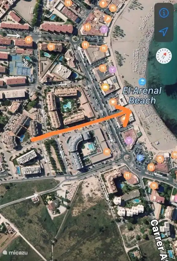 Wohnung ist 200 Meter vom Strand entfernt.