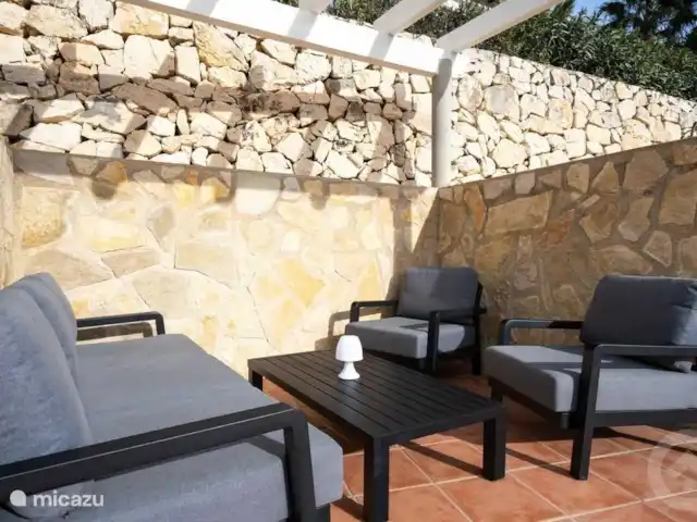 Casa Senji en España, Costa Blanca, Moraira - villa Salón rincón con cómodos asientos, lugar ideal para un buen cóctel!