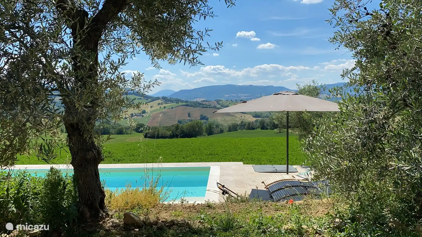 Vista de las colinas de Le Marche