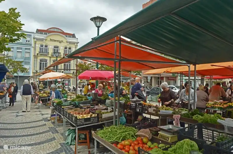 Täglicher Obst- und Gemüsemarkt in Caldas da Rainha.