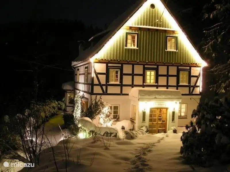 Das Fachwerkhaus im Winter