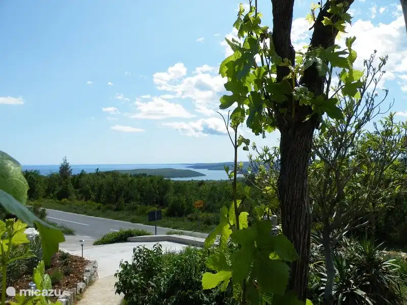 Place de parking et vue depuis la terrasse