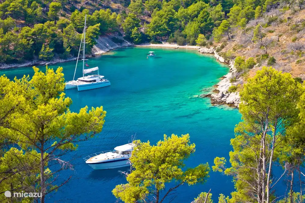 De nombreuses petites plages le long de la côte