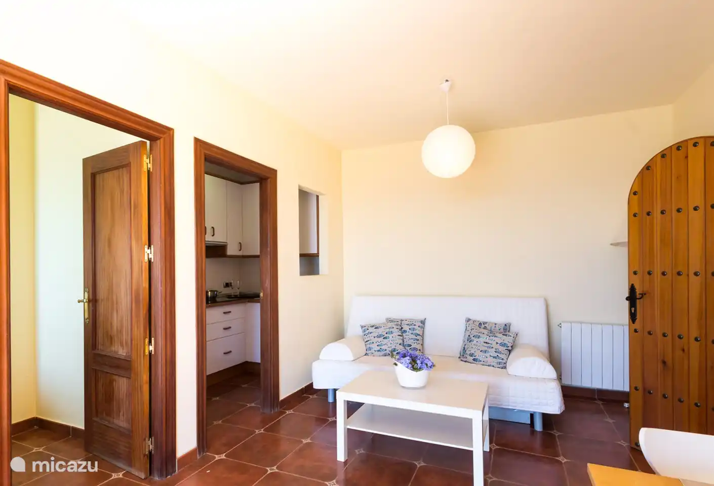 The living room of the apartment