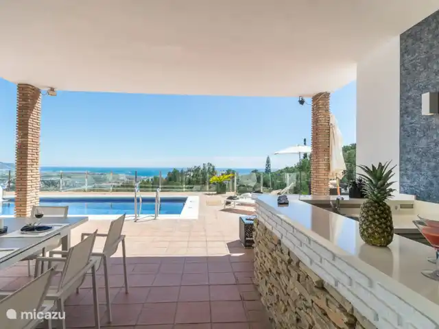 Villa Bosque Mar en España, Costa Tropical, Salobreña - villa La acogedora cocina al aire libre