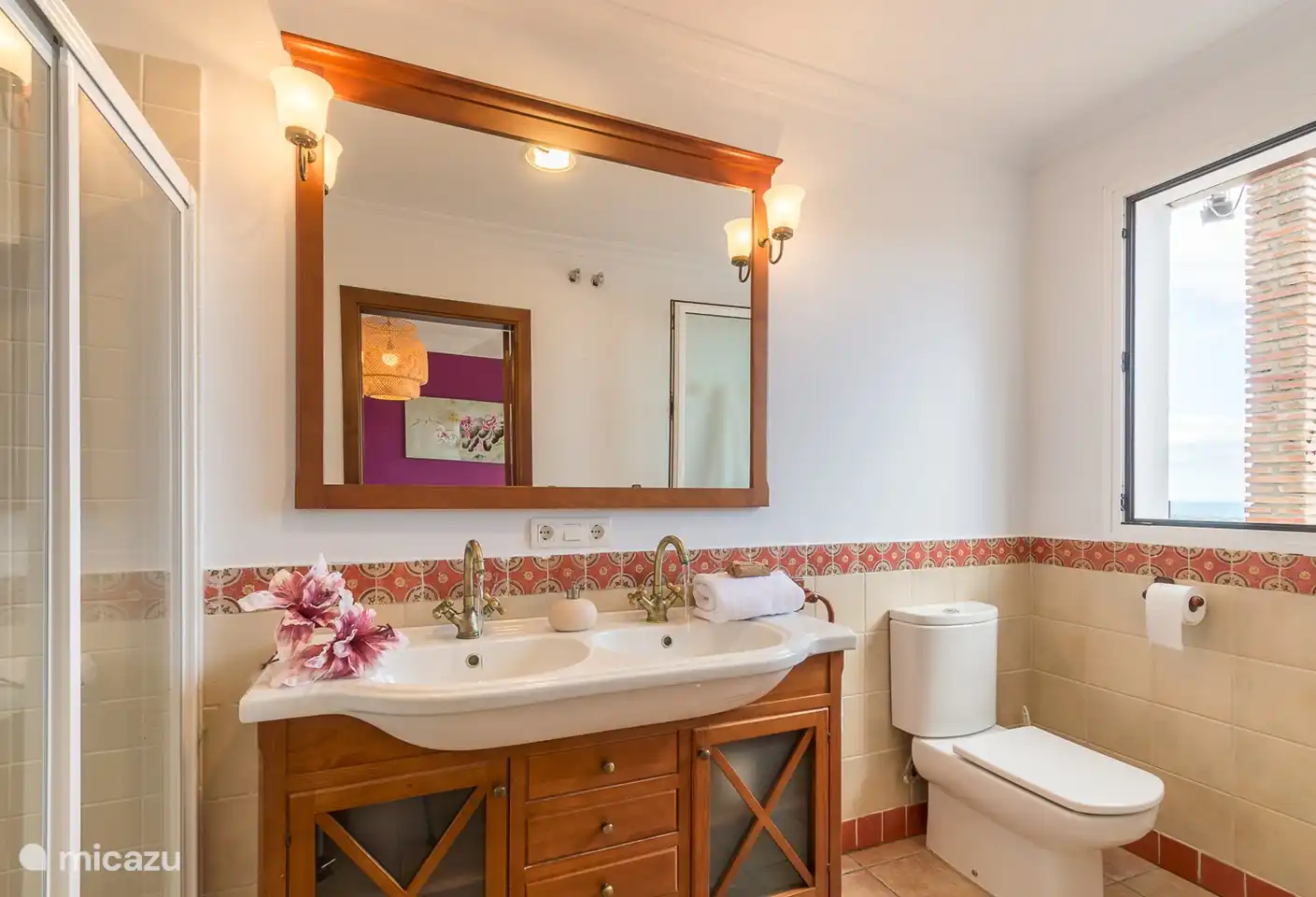 Bathroom with double sinks