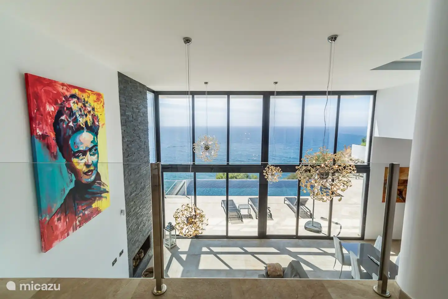 From the vide you look over the living room