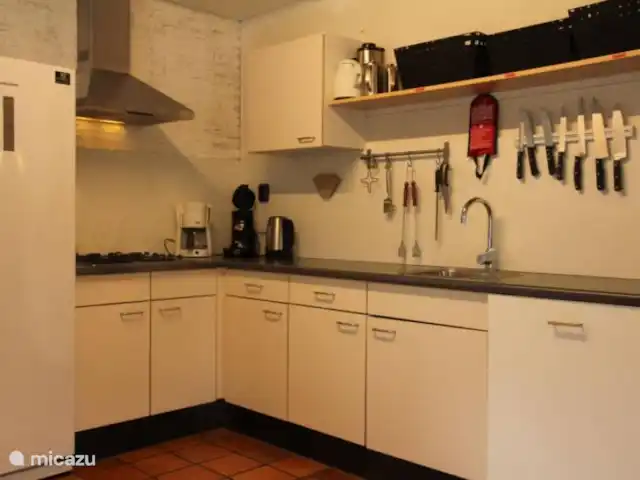 los coulisses en Países Bajos, Frise, Eastermar - casa vacacional Cocina.