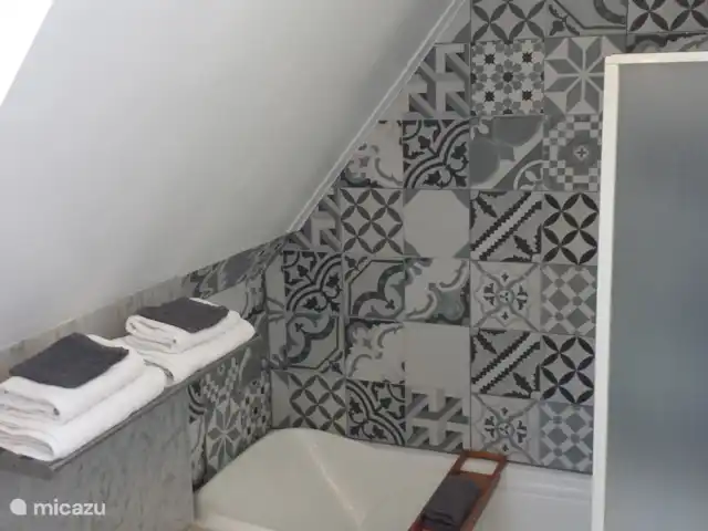 Gîte du Bois I - Maison van Stijn | France, Puy-de-Dôme, Égliseneuve-d'Entraigues - gîte / cottage Salle de bain Gite du Bois I - Maison van Stijn