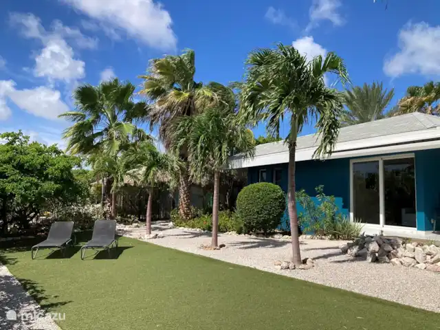 Casa Blou vue mer | Curaçao, Banda Ariba (est), Mambo Beach - maison de vacances Jardin spacieux avec 2 chaises longues