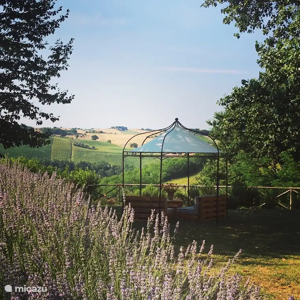 depuis le patio, vous avez une belle vue sur les collines