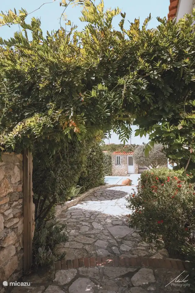 Een groene doorgang.