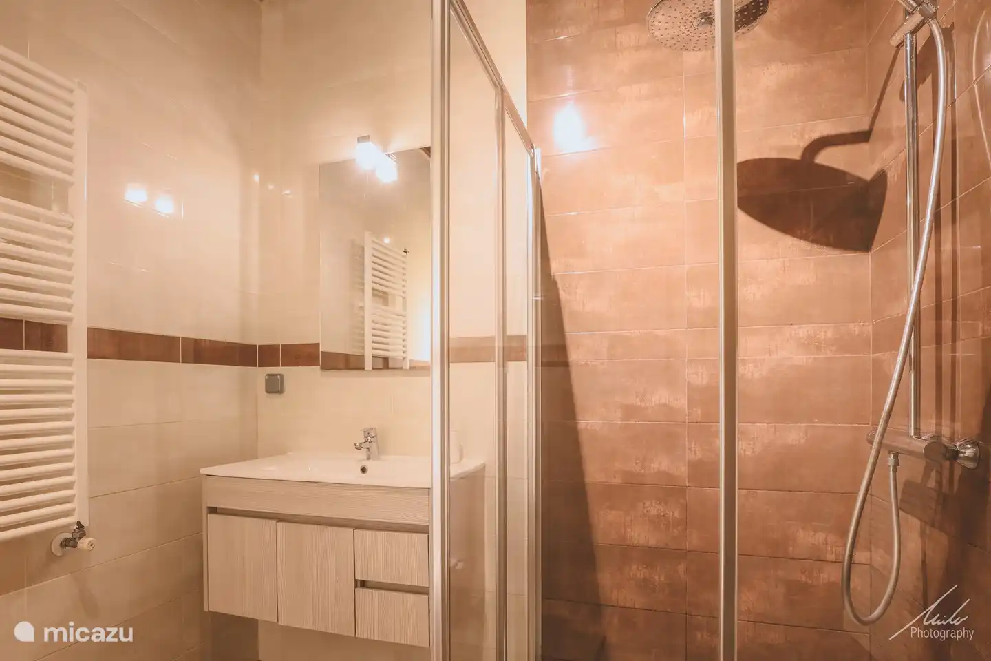 Badkamer benedenverdieping woning.