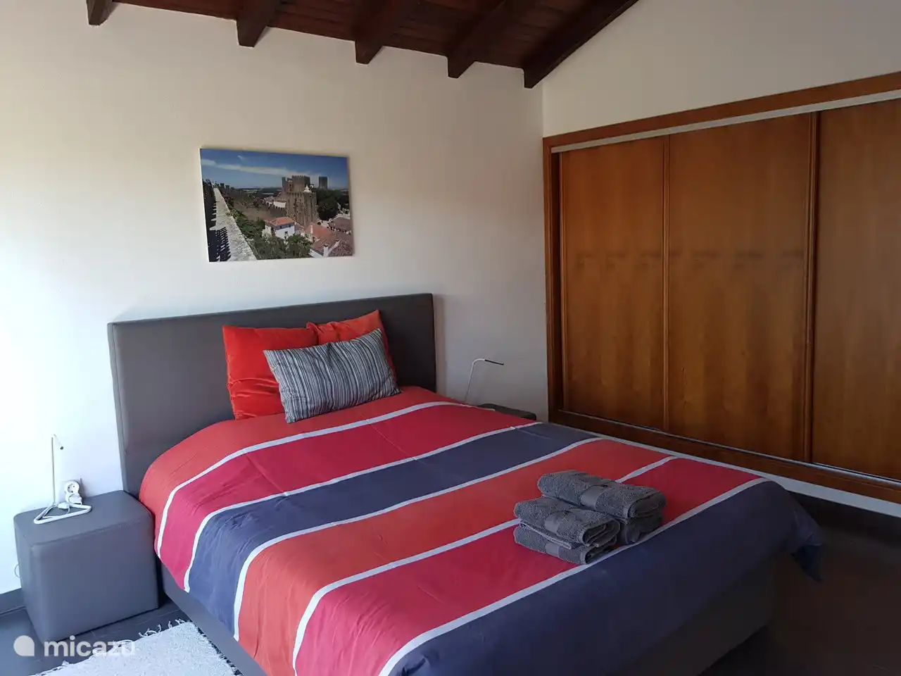 Slaapkamer aparte studio.