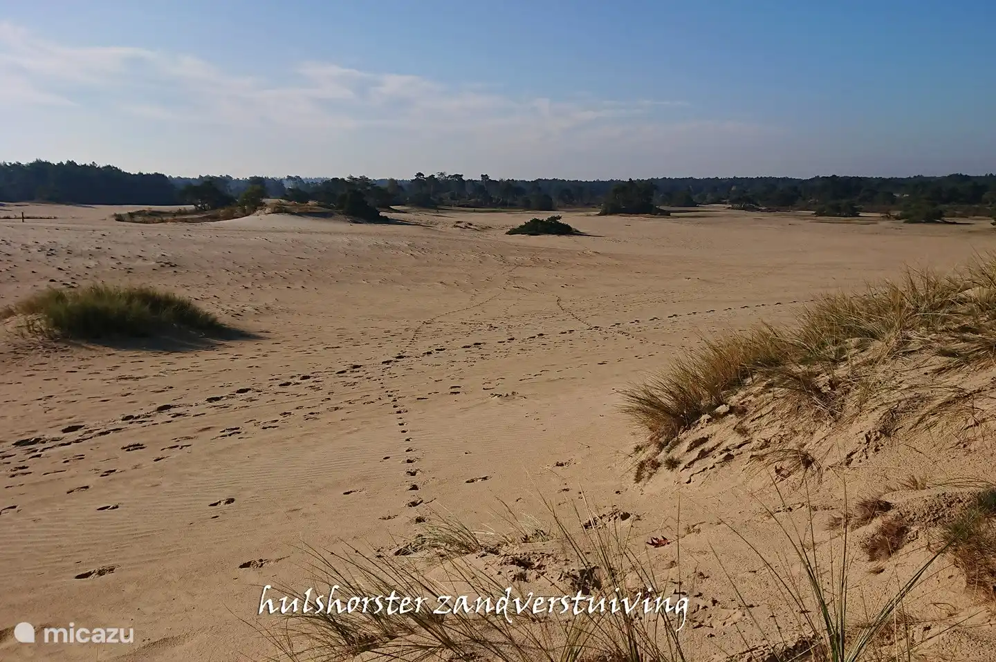 Sandverwehung in der Nähe