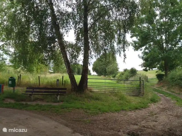 Hof Caerdebeeck - Le jardin des cerisiers | Pays-Bas, Limbourg, Escalade - maison de vacances La route sur la droite passe devant le verger et se transforme en ...