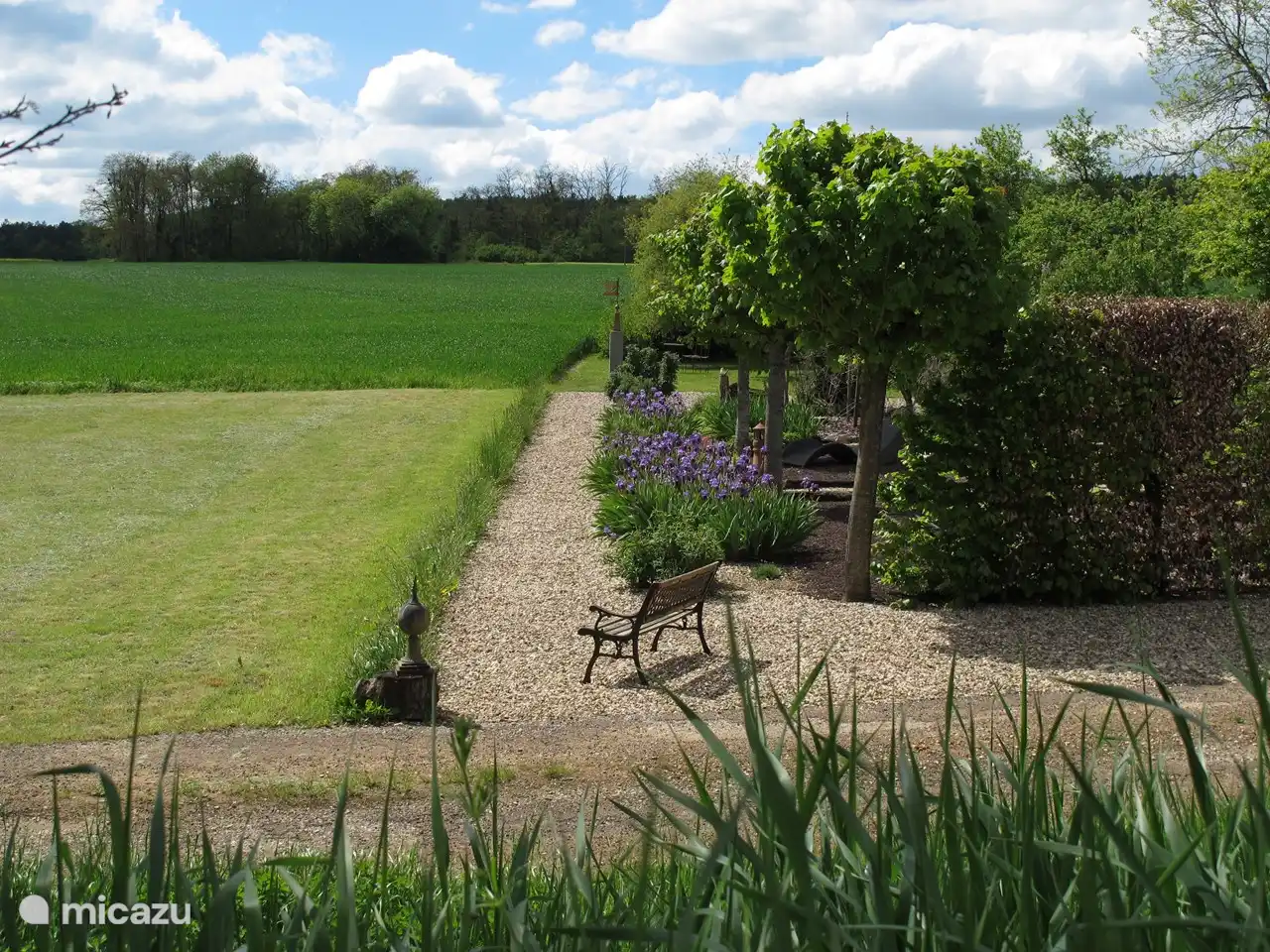 transition from garden to “la campaign”