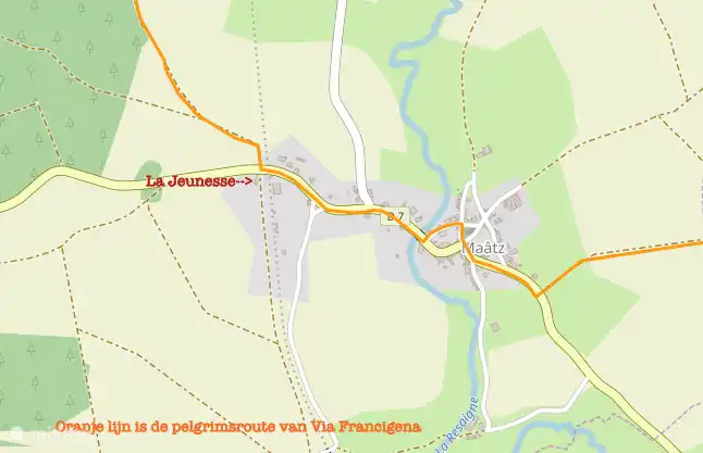 La Jeunesse is located outside the village of Ma&#226;tz