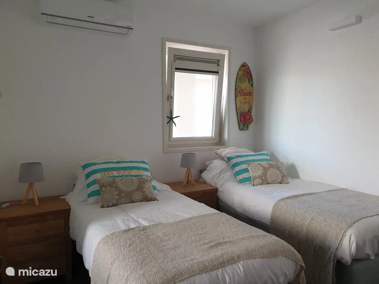 Een van de slaapkamers