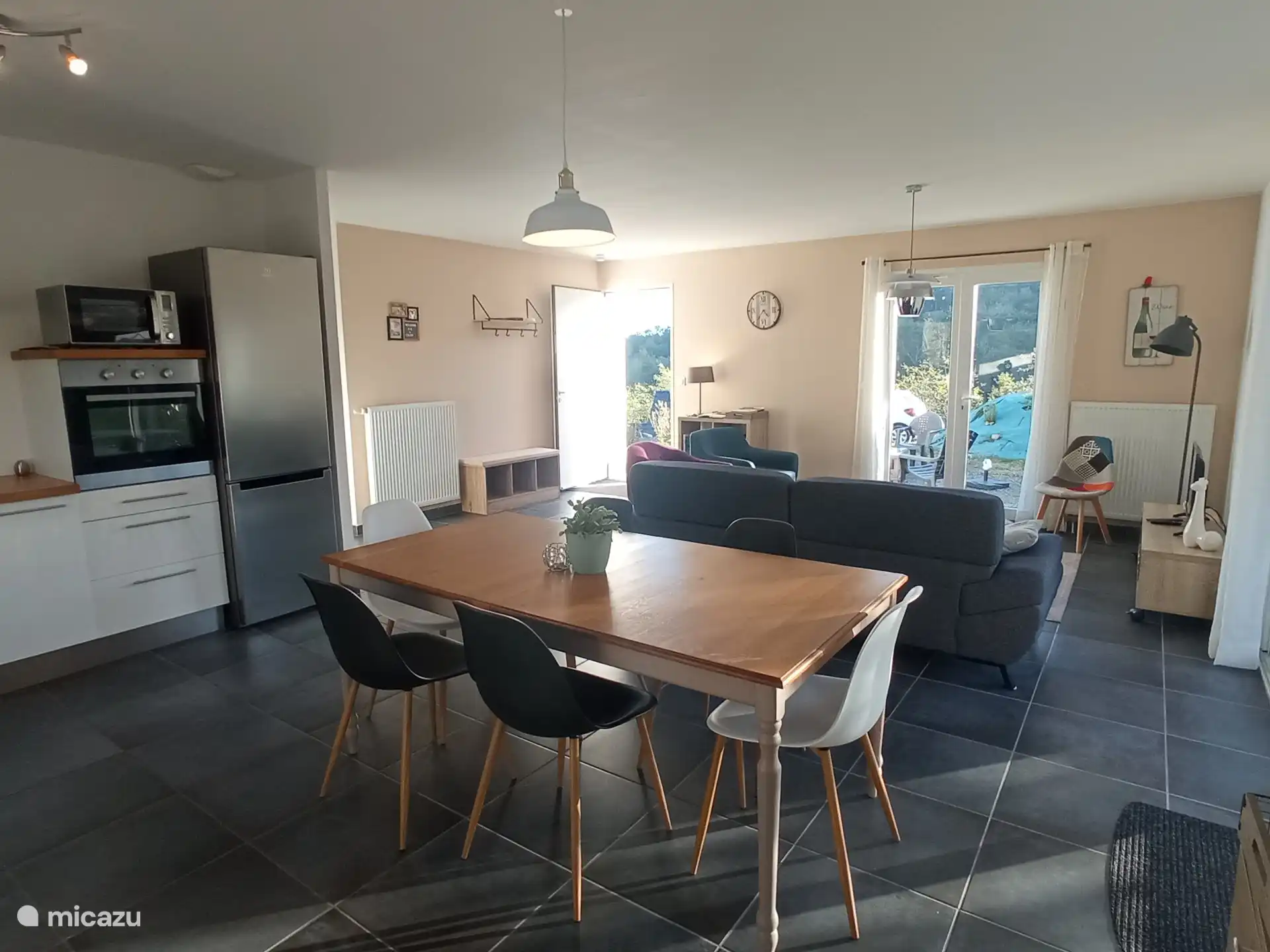 Dining room and living room 