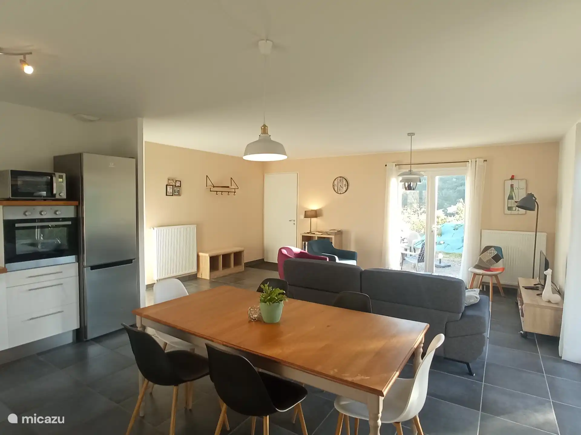 Dining room and living room
