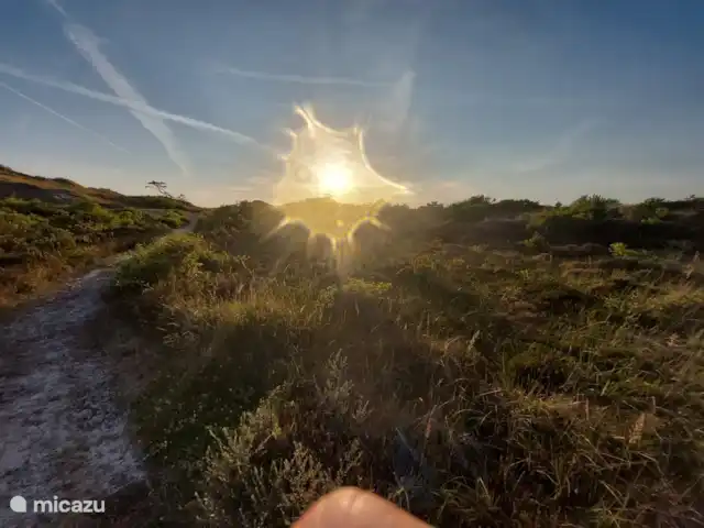 feliz en holanda en Países Bajos, Holanda del Norte, Schoorl - casa vacacional Zona de dunas donde puedes andar en bicicleta o caminar durante horas