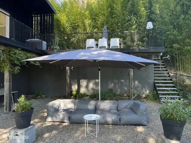 Villa Combade huren in Frankrijk, Haute-Vienne, Masléon - villa De lounge sofa waar je het best kunnen genieten van het klaterende water en soms een balkende ezel.